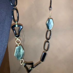 Banana Republic black and green necklace